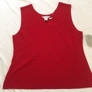 Misook Scoopneck Sleeveless Tank